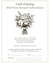 Load image into Gallery viewer, 2026 Peony Subscription (3 bouquets)
